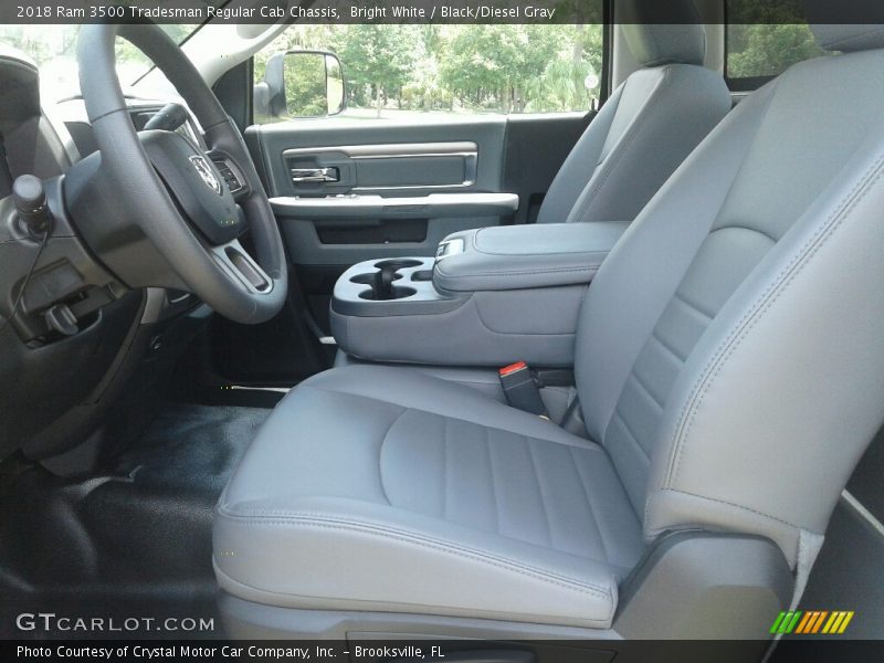 Bright White / Black/Diesel Gray 2018 Ram 3500 Tradesman Regular Cab Chassis