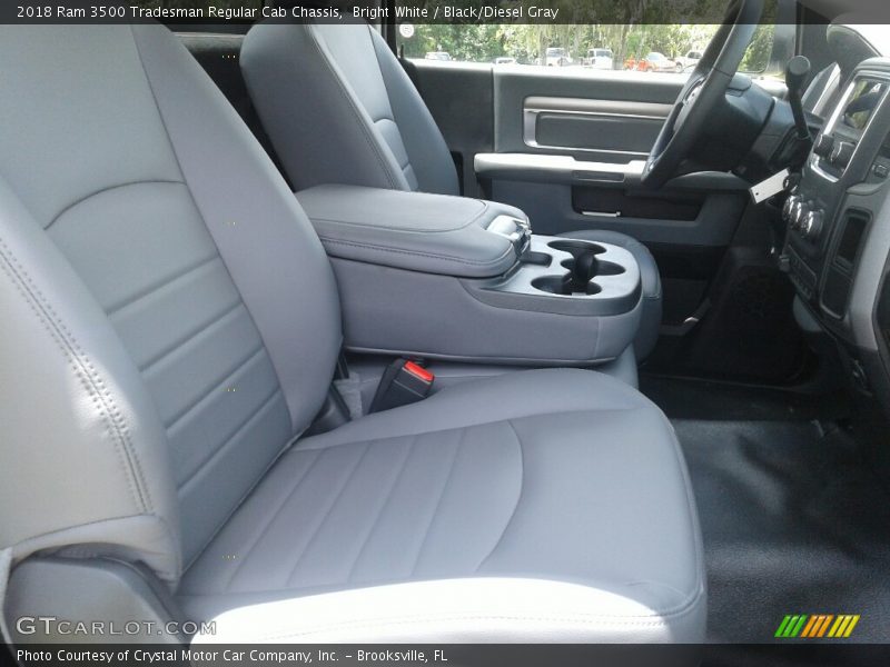 Bright White / Black/Diesel Gray 2018 Ram 3500 Tradesman Regular Cab Chassis