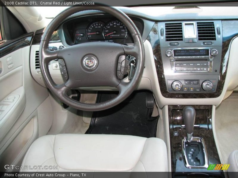Crystal Red / Light Linen/Cocoa 2008 Cadillac DTS