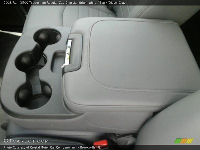 Bright White / Black/Diesel Gray 2018 Ram 3500 Tradesman Regular Cab Chassis