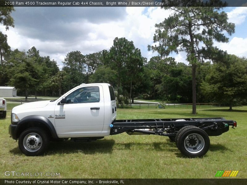Bright White / Black/Diesel Gray 2018 Ram 4500 Tradesman Regular Cab 4x4 Chassis
