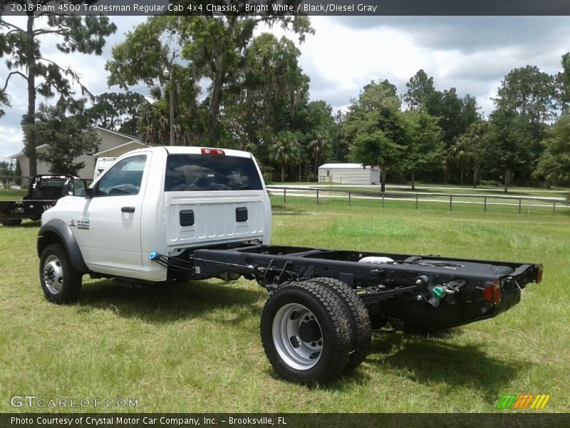 Bright White / Black/Diesel Gray 2018 Ram 4500 Tradesman Regular Cab 4x4 Chassis