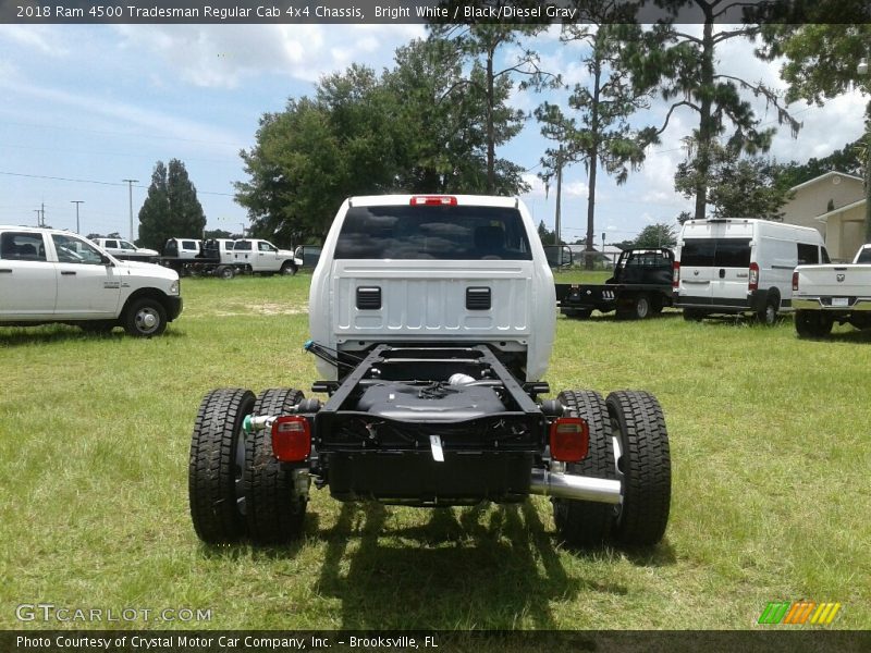 Bright White / Black/Diesel Gray 2018 Ram 4500 Tradesman Regular Cab 4x4 Chassis