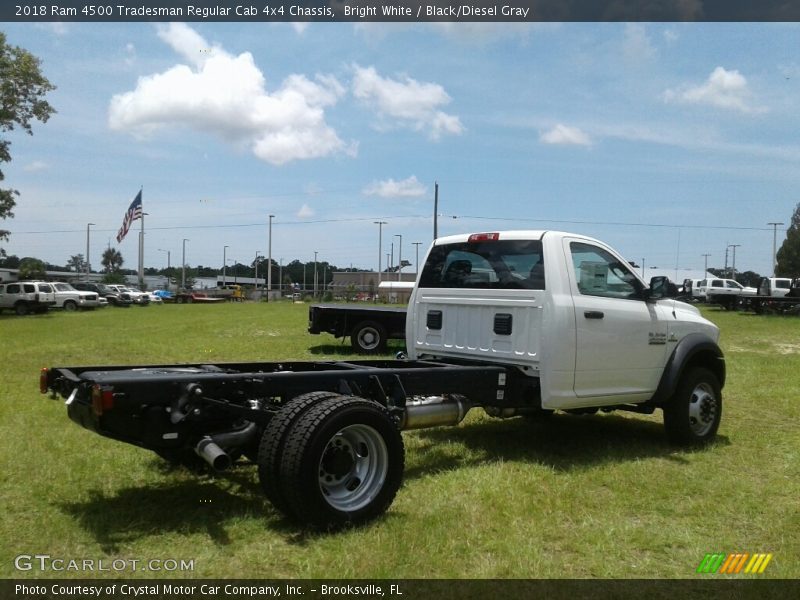 Bright White / Black/Diesel Gray 2018 Ram 4500 Tradesman Regular Cab 4x4 Chassis