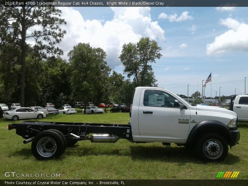 Bright White / Black/Diesel Gray 2018 Ram 4500 Tradesman Regular Cab 4x4 Chassis