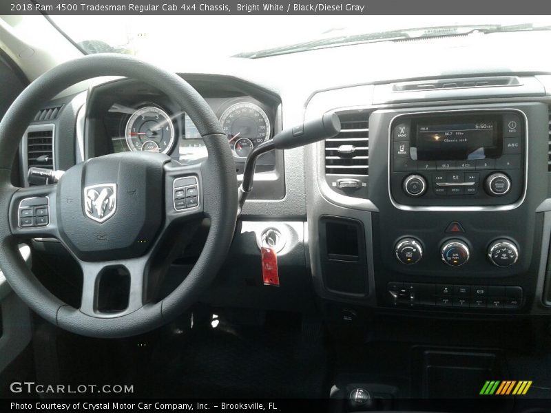 Bright White / Black/Diesel Gray 2018 Ram 4500 Tradesman Regular Cab 4x4 Chassis