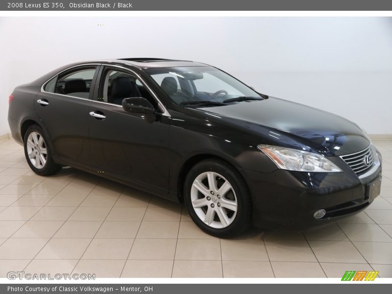 Obsidian Black / Black 2008 Lexus ES 350