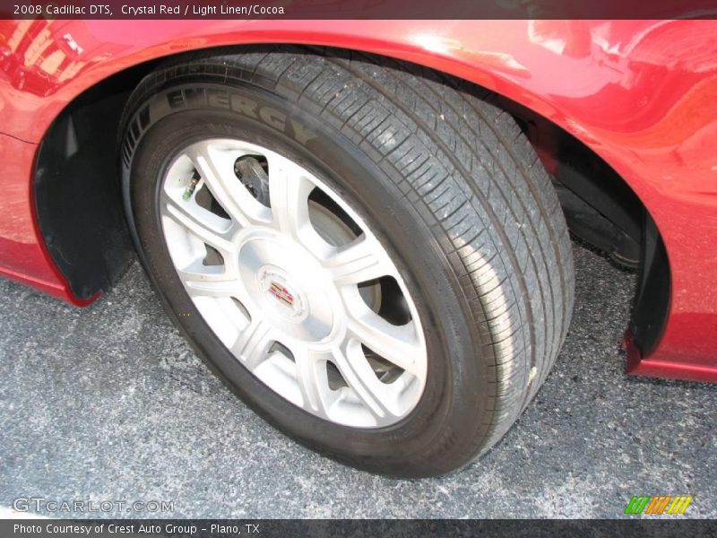 Crystal Red / Light Linen/Cocoa 2008 Cadillac DTS