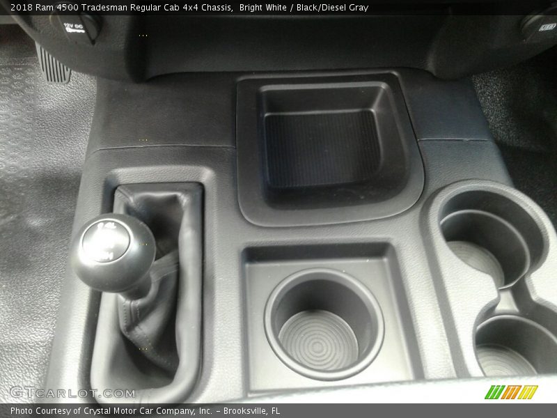 Bright White / Black/Diesel Gray 2018 Ram 4500 Tradesman Regular Cab 4x4 Chassis