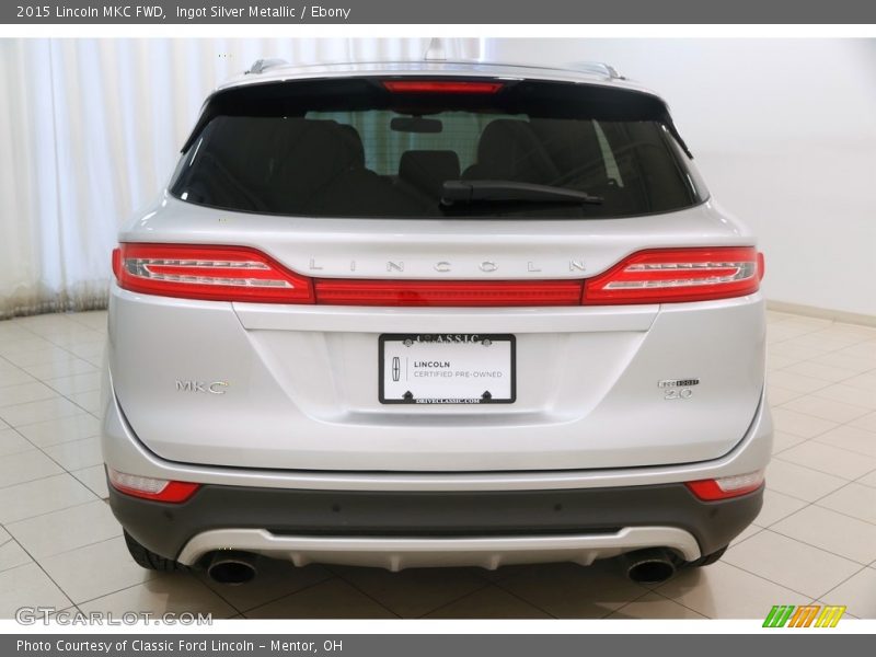 Ingot Silver Metallic / Ebony 2015 Lincoln MKC FWD