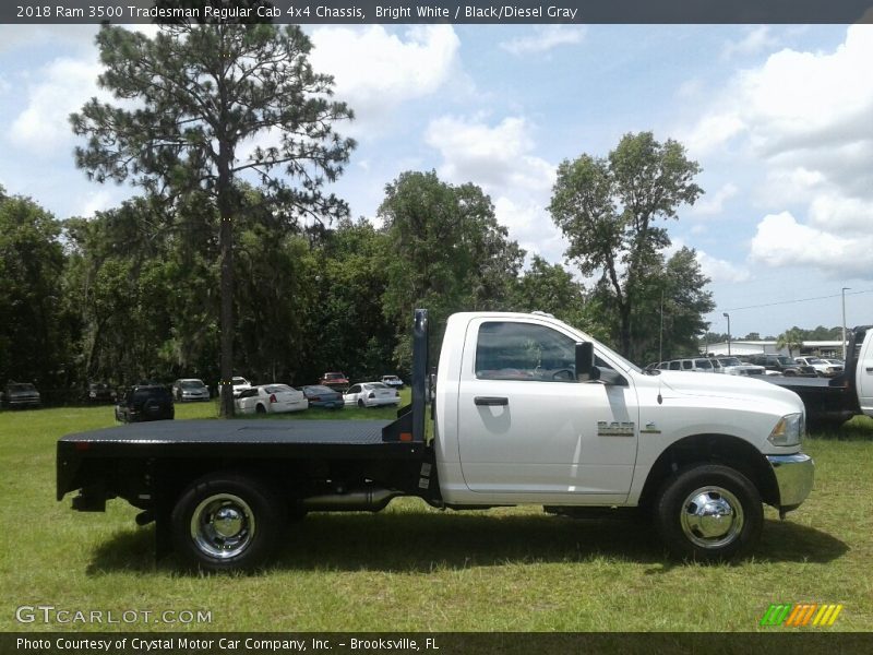 Bright White / Black/Diesel Gray 2018 Ram 3500 Tradesman Regular Cab 4x4 Chassis
