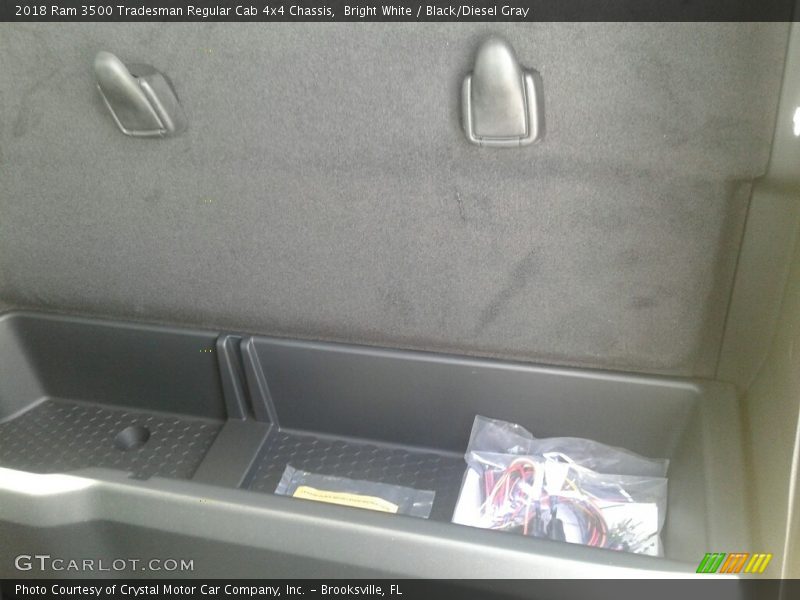 Bright White / Black/Diesel Gray 2018 Ram 3500 Tradesman Regular Cab 4x4 Chassis