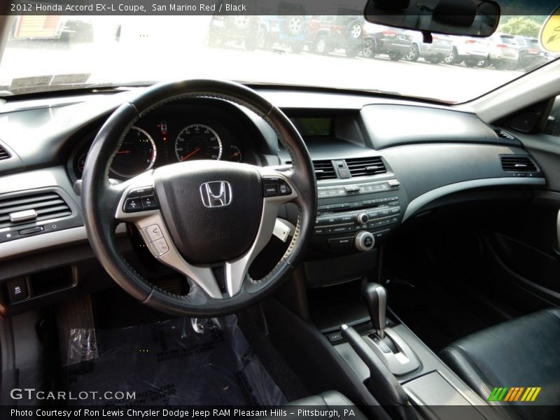 San Marino Red / Black 2012 Honda Accord EX-L Coupe