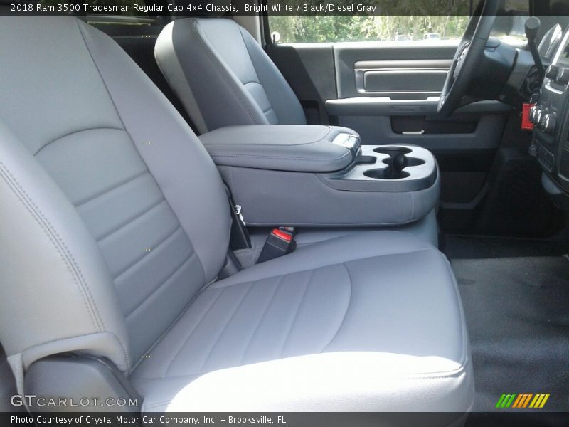 Bright White / Black/Diesel Gray 2018 Ram 3500 Tradesman Regular Cab 4x4 Chassis