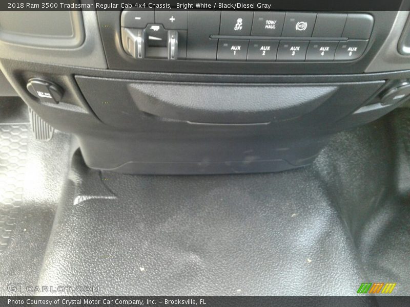 Bright White / Black/Diesel Gray 2018 Ram 3500 Tradesman Regular Cab 4x4 Chassis