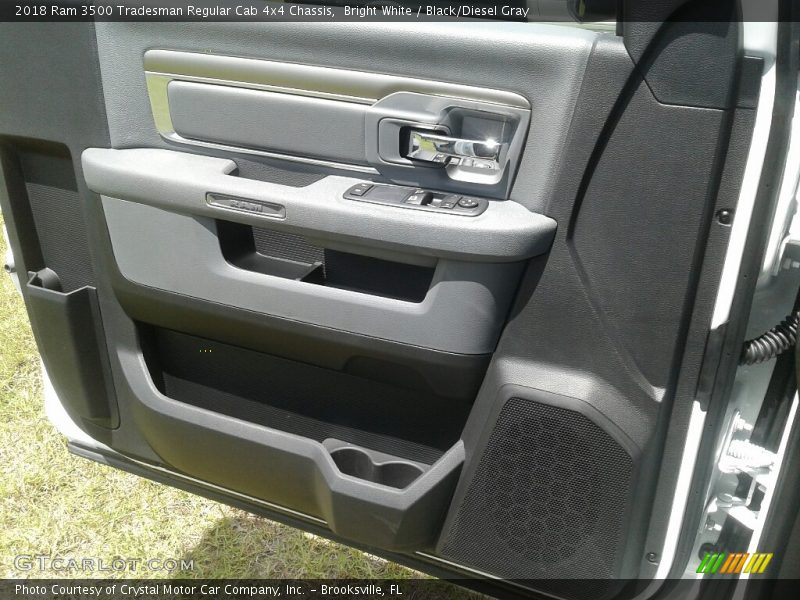 Bright White / Black/Diesel Gray 2018 Ram 3500 Tradesman Regular Cab 4x4 Chassis