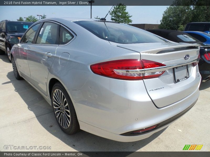 Ingot Silver / Ebony 2018 Ford Fusion Hybrid Titanium