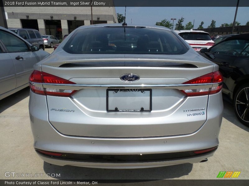 Ingot Silver / Ebony 2018 Ford Fusion Hybrid Titanium