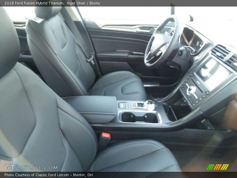 Ingot Silver / Ebony 2018 Ford Fusion Hybrid Titanium