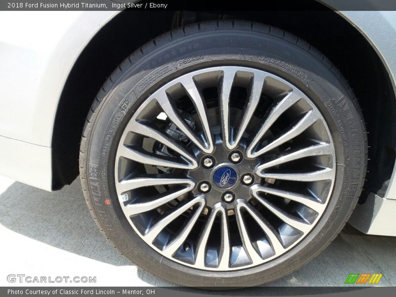 Ingot Silver / Ebony 2018 Ford Fusion Hybrid Titanium