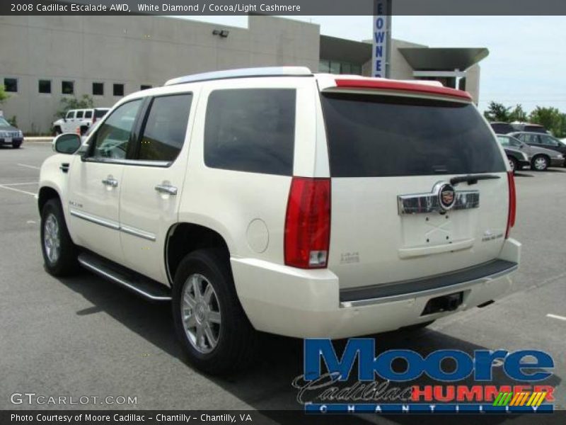 White Diamond / Cocoa/Light Cashmere 2008 Cadillac Escalade AWD