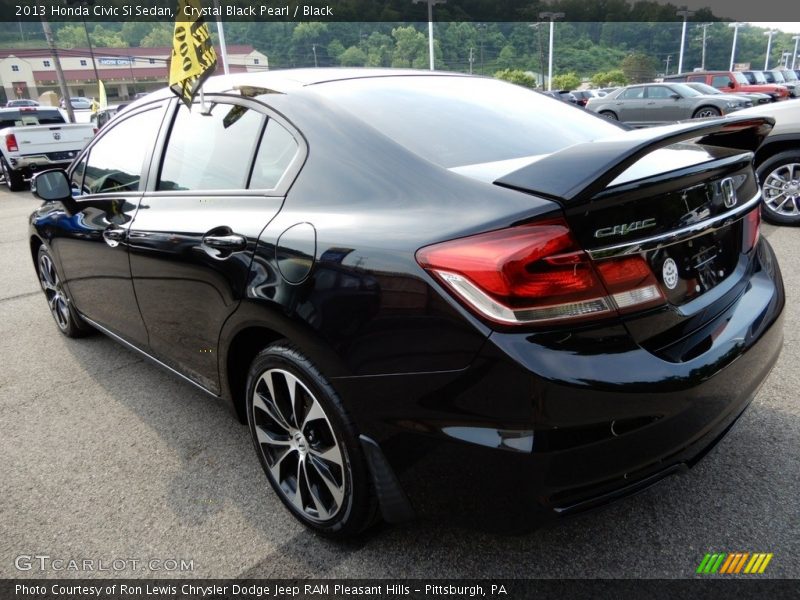Crystal Black Pearl / Black 2013 Honda Civic Si Sedan