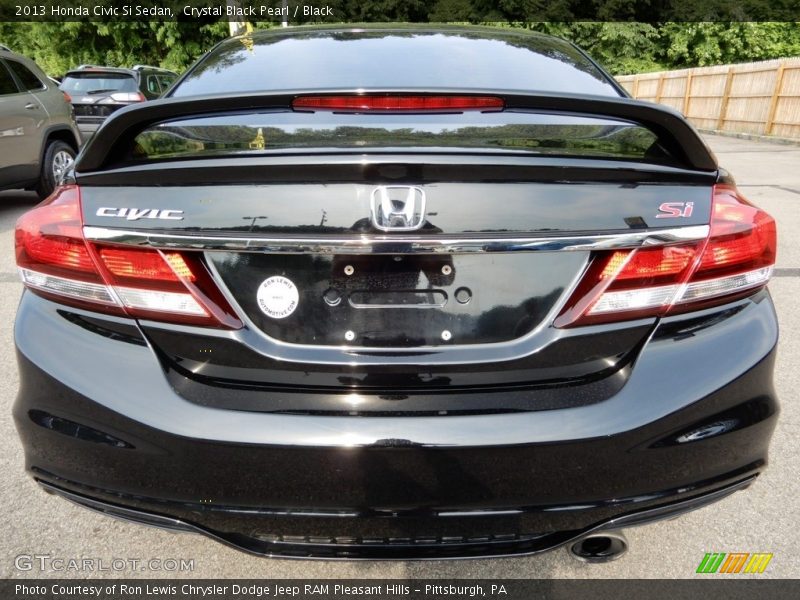 Crystal Black Pearl / Black 2013 Honda Civic Si Sedan