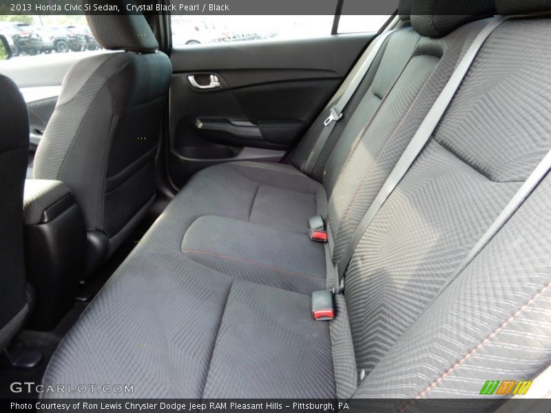 Crystal Black Pearl / Black 2013 Honda Civic Si Sedan
