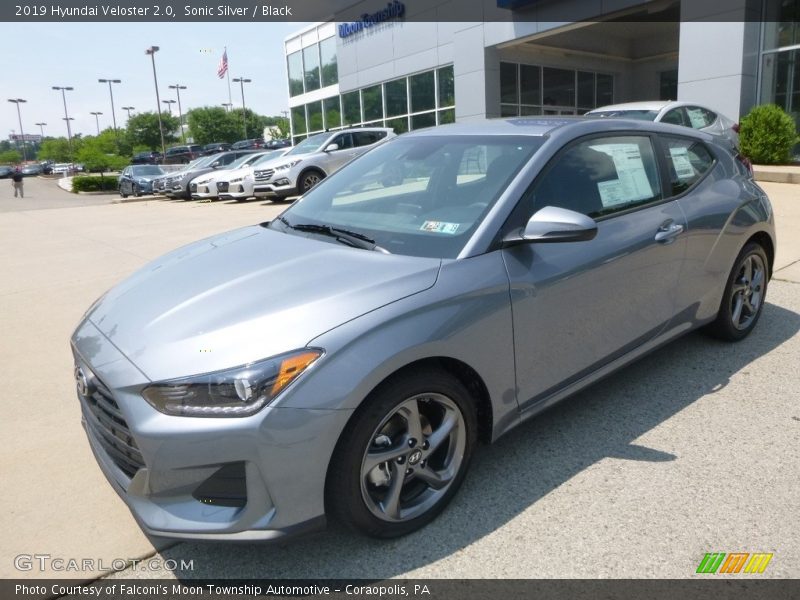 Sonic Silver / Black 2019 Hyundai Veloster 2.0