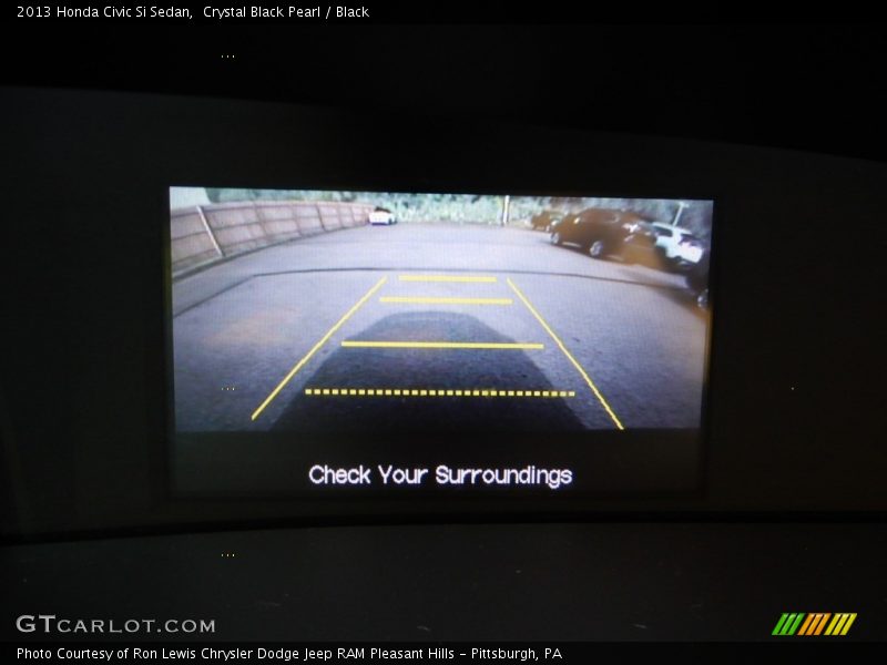Crystal Black Pearl / Black 2013 Honda Civic Si Sedan