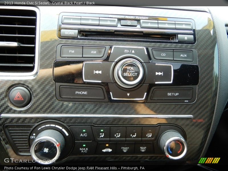 Crystal Black Pearl / Black 2013 Honda Civic Si Sedan
