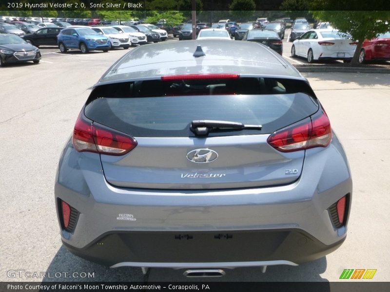 Sonic Silver / Black 2019 Hyundai Veloster 2.0