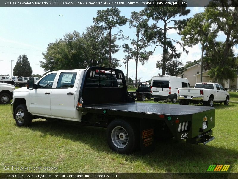 Summit White / Dark Ash/Jet Black 2018 Chevrolet Silverado 3500HD Work Truck Crew Cab 4x4 Chassis