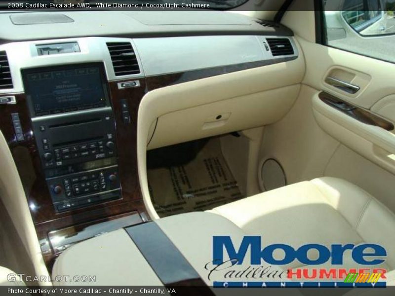 White Diamond / Cocoa/Light Cashmere 2008 Cadillac Escalade AWD