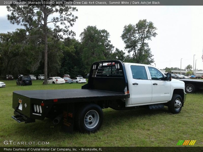 Summit White / Dark Ash/Jet Black 2018 Chevrolet Silverado 3500HD Work Truck Crew Cab 4x4 Chassis