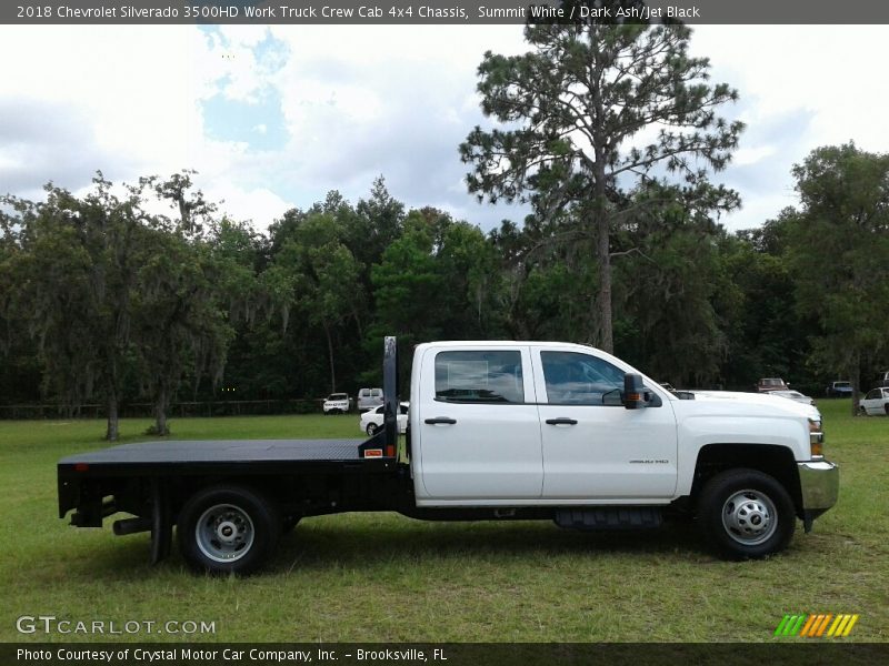 Summit White / Dark Ash/Jet Black 2018 Chevrolet Silverado 3500HD Work Truck Crew Cab 4x4 Chassis