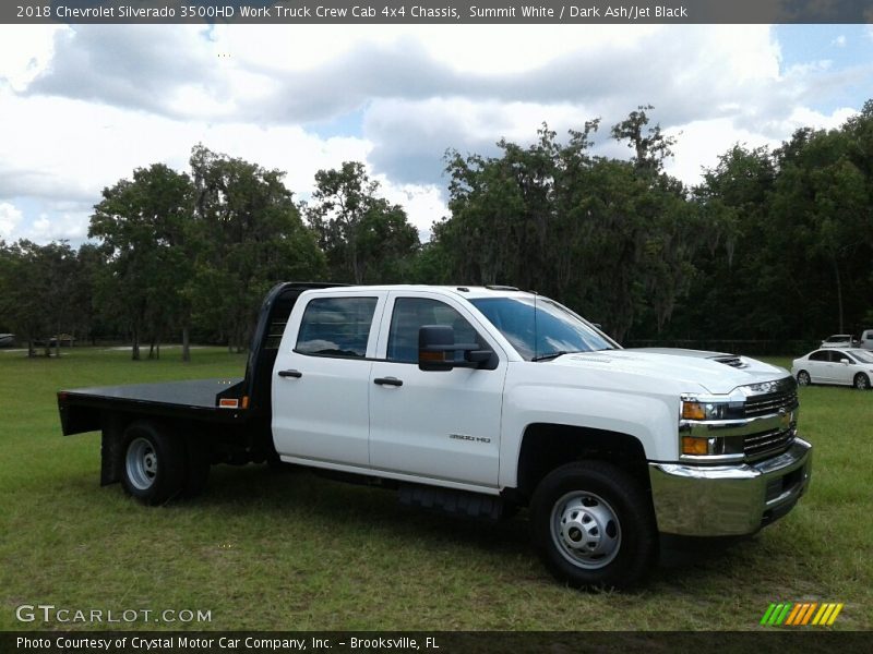 Summit White / Dark Ash/Jet Black 2018 Chevrolet Silverado 3500HD Work Truck Crew Cab 4x4 Chassis