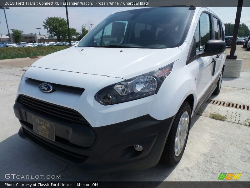 Frozen White / Charcoal Black 2018 Ford Transit Connect XL Passenger Wagon