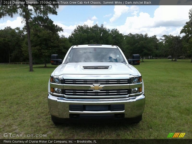 Summit White / Dark Ash/Jet Black 2018 Chevrolet Silverado 3500HD Work Truck Crew Cab 4x4 Chassis