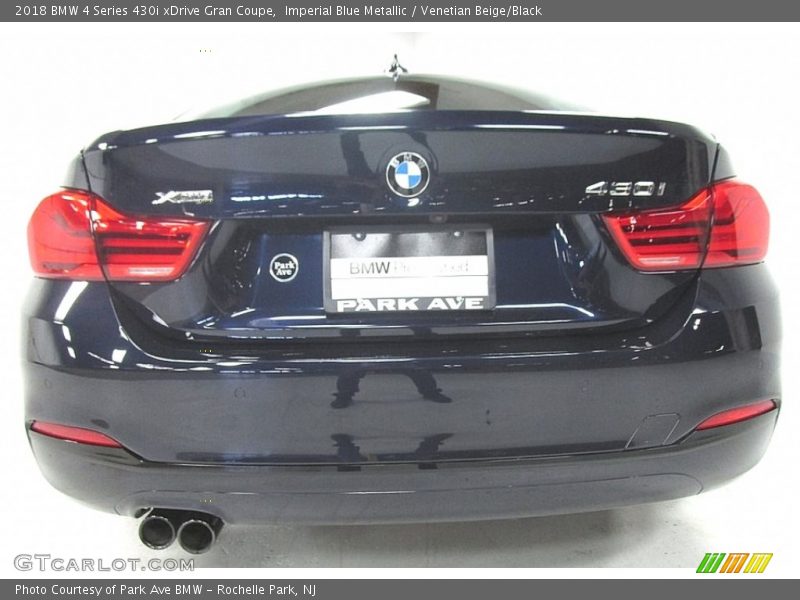 Imperial Blue Metallic / Venetian Beige/Black 2018 BMW 4 Series 430i xDrive Gran Coupe