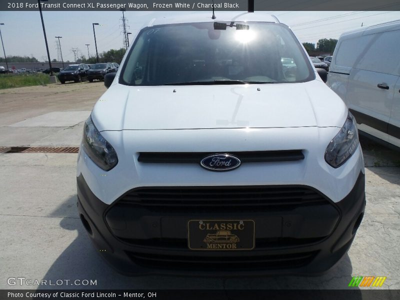 Frozen White / Charcoal Black 2018 Ford Transit Connect XL Passenger Wagon