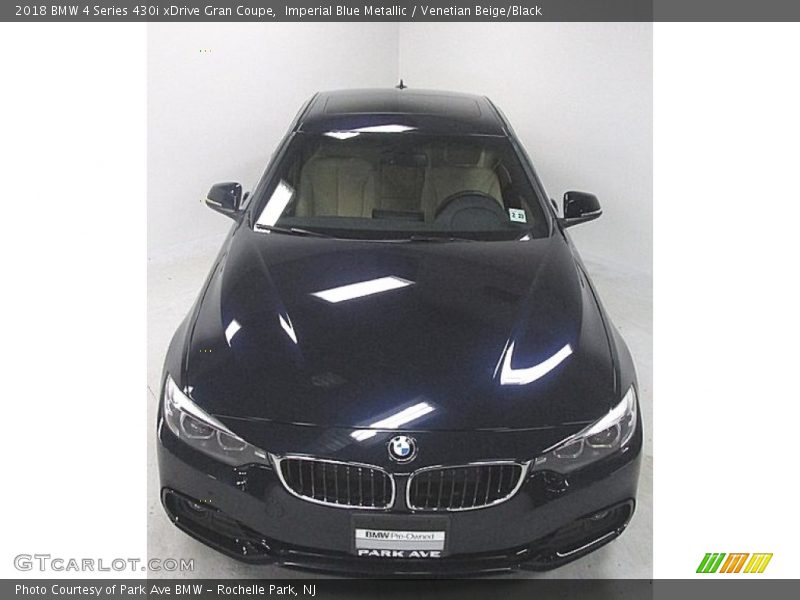 Imperial Blue Metallic / Venetian Beige/Black 2018 BMW 4 Series 430i xDrive Gran Coupe