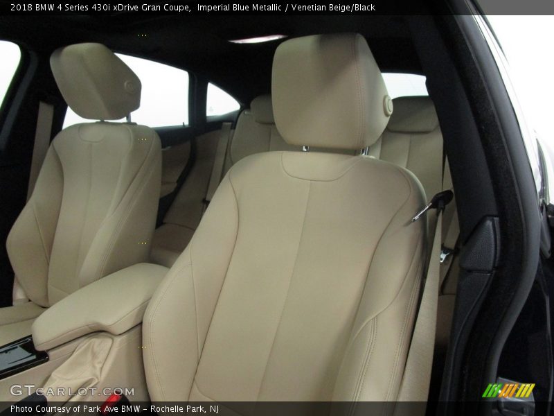 Imperial Blue Metallic / Venetian Beige/Black 2018 BMW 4 Series 430i xDrive Gran Coupe