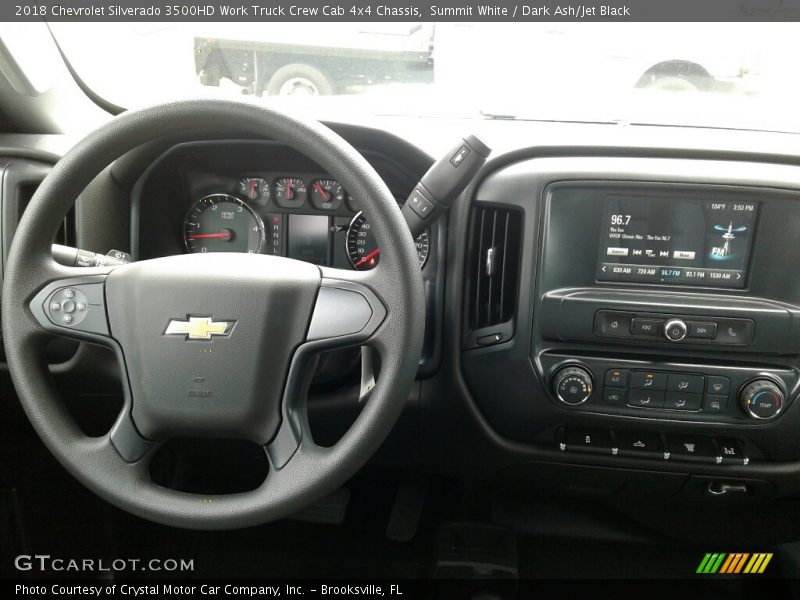 Summit White / Dark Ash/Jet Black 2018 Chevrolet Silverado 3500HD Work Truck Crew Cab 4x4 Chassis