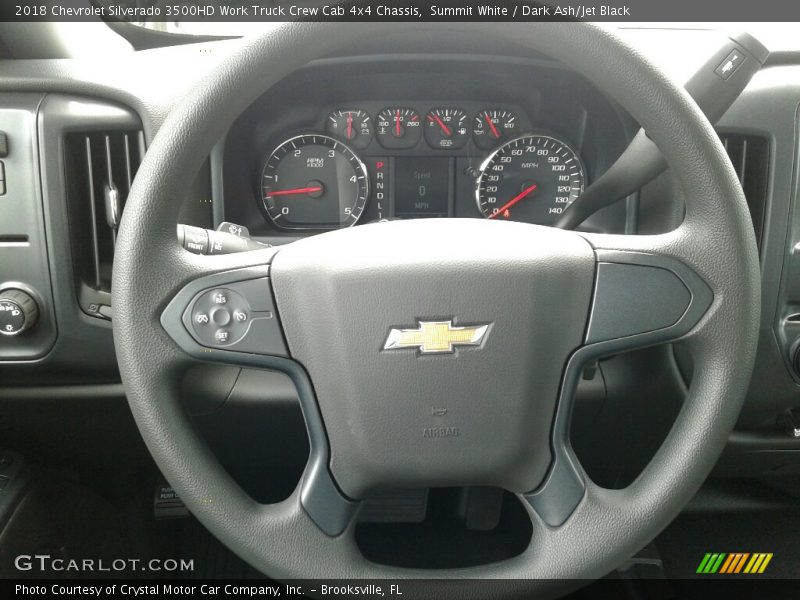 Summit White / Dark Ash/Jet Black 2018 Chevrolet Silverado 3500HD Work Truck Crew Cab 4x4 Chassis