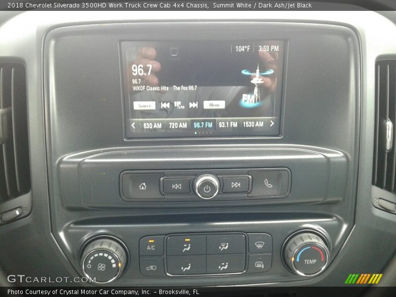 Summit White / Dark Ash/Jet Black 2018 Chevrolet Silverado 3500HD Work Truck Crew Cab 4x4 Chassis
