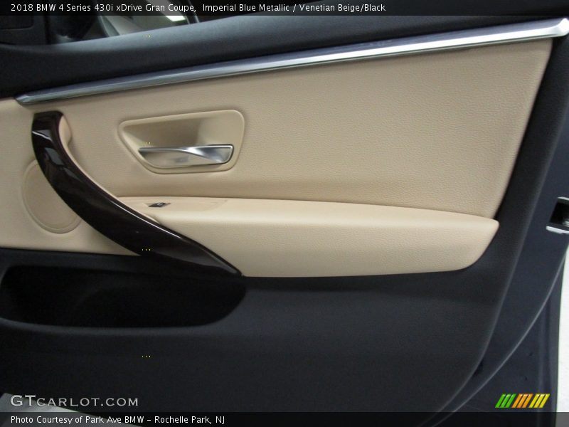 Imperial Blue Metallic / Venetian Beige/Black 2018 BMW 4 Series 430i xDrive Gran Coupe
