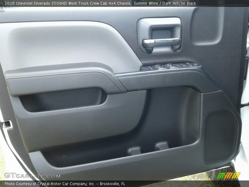Summit White / Dark Ash/Jet Black 2018 Chevrolet Silverado 3500HD Work Truck Crew Cab 4x4 Chassis
