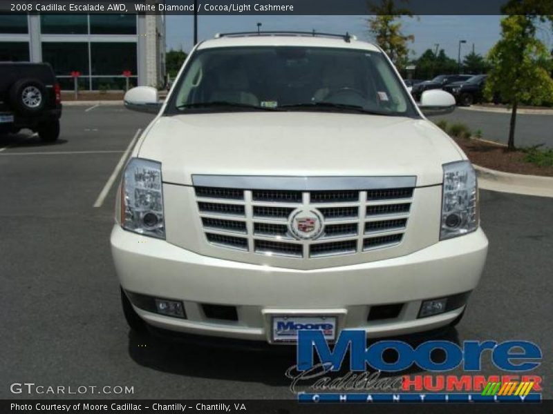 White Diamond / Cocoa/Light Cashmere 2008 Cadillac Escalade AWD