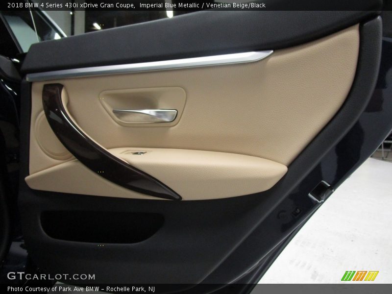 Imperial Blue Metallic / Venetian Beige/Black 2018 BMW 4 Series 430i xDrive Gran Coupe